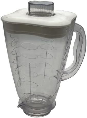4918 Replacement 5 Cup Clover Shape plastic Blender Jar with lid 084036-000-000,Compatible with Oster blender models 6647, 6750, 6804, 6805, 6806, 6809, 6811, 6814, 6854, 6864, 6870