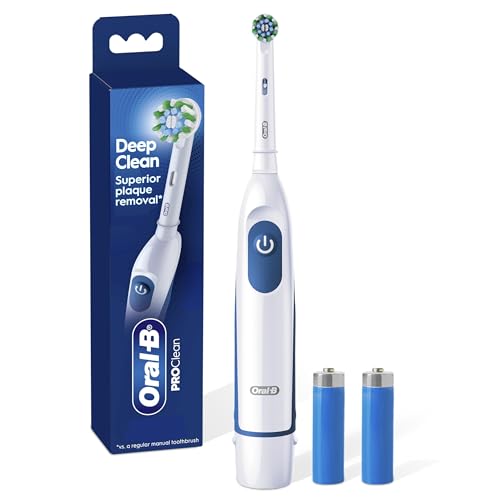 Oral-B Pro 100 3D White, Battery Toothbrush, White