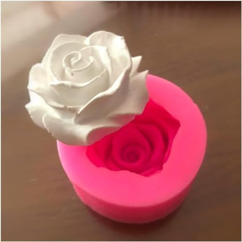 4PCS Rose Flower Silicone Molds - Candy & Chocolate Molds, Wedding Cake Decorating Tools, Fondant Sugarcraft Cake Molds