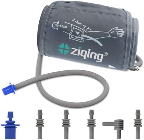 Blood Pressure Cuff Arm 8.7-20.5 Inch (22-52CM) - Extra Large Bp Cuff with 6 Different Blood Pressure Connectors are Compatible with Almost All Bp Monitors
