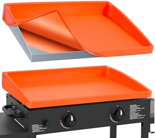 Upgraded Silicone Griddle Mat for Blackstone 28 Inch True Fully Wrapped Coverage Food-Grade Silicone Mat, Easy to Clean, Heat & Cold Resistant, Prevent Rust, Griddle Cover (Full-Cover 28")