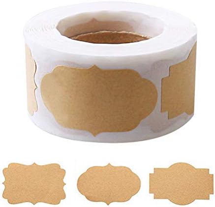 300 Pcs Gift Tags Stickers Name Labels Stickers, Self-Adhesive Handmade Bottle All-Purpose Jar Labels for Presents Christmas Decoration Jars Food Craft