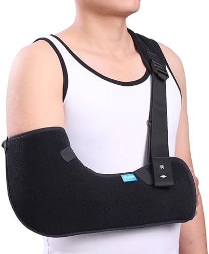Cozyhealth Arm Sling Shoulder Injury Immobilizer Rotator Cuff Support Brace for Sleeping, Comfortable Medical Sling Arm for Shoulder Injury, Left and Right Arm for Men and Women (Large)