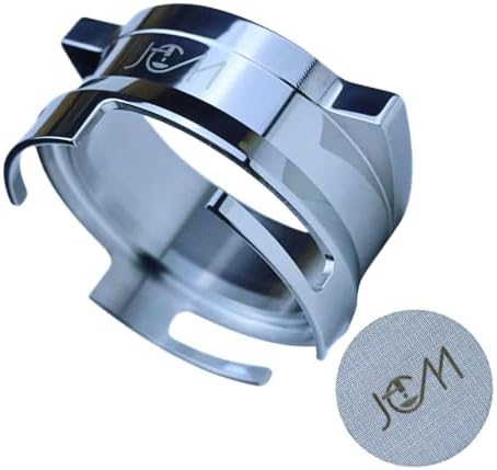 54mm Dosing Funnel Espresso Puck Screen Set Grinder Trigger Portafilter 3 Ears Compatible with Breville 54mm Portafilters