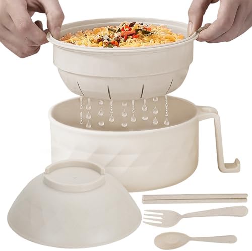 30oz Microwave Ramen Bowl,Ramen Bowl Set,Ramen Bowl With Chopsticks and Spoon, College Dorm Room Essentials for Girls for Boys, Apartment Essentials, BPA-Free
