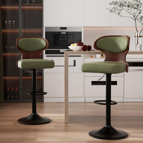 Nalupatio Barstools 24 Bendwood (Green, Set of 2)