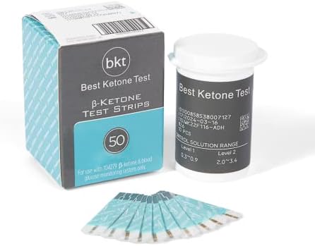 Best Ketone Test | Blood Ketone Test Strips, 50ct | Compatible with BKT Meter and Keto-Mojo Original Bluetooth Meter (TD-4279) NOT for USE with The Keto-MOJO GK+ Meter