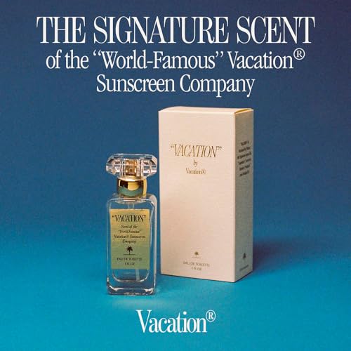 "VACATION" by Vacation Sunscreen Eau de Toilette, Beach Coconut Perfume for Women & Men, Scent of Sunscreen & Summer, Travel Size, 1 Fl. Oz.