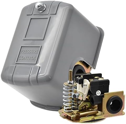 40/60 Pressure Switch for Well Pump 40-60PSI 110V-230V Water Pump Pressure Control Switch Adjustable Double Spring Pole