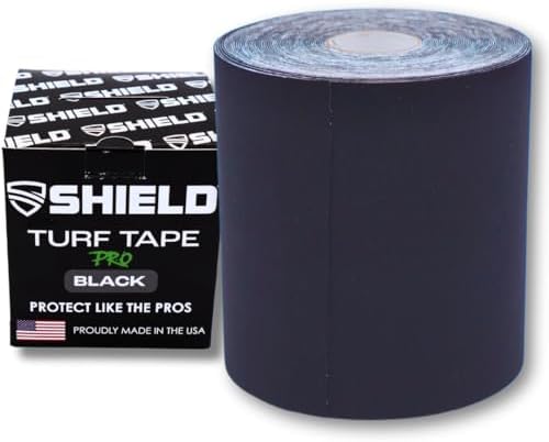 SHIELD Turf Tape Football – USA Made – 30 Ft, Flexible Arm Protection, Sweatproof Athletic Tape, Durable 4-Way Stretch – Black