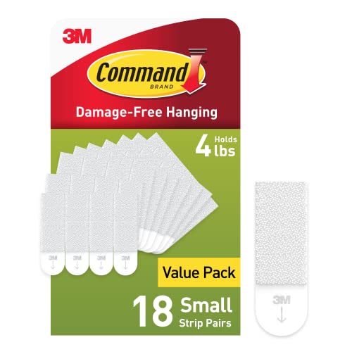 Command Picture Hanging Strips, Small, 18 Pairs