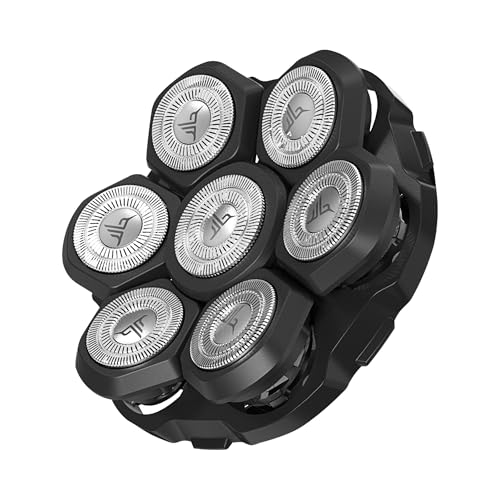 HUMMINGBIRD MK13 Premium Head Shaver, 7 Blade Electric Razors for Men, Cordless USB-C Rechargeable Wet & Dry Electric Head Shavers for Bald Men, Waterproof Skull Shaver (Replacement Blade Only)