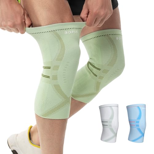 Compression Knee Brace for Women & Men, 2 Pack AOCELL Knee Sleeve Support for Knee Joint Pain Relief, ACL, Meniscus Tear, Arthritis - Breathable for Workout, Running, Gym, Sports, Fitness XL