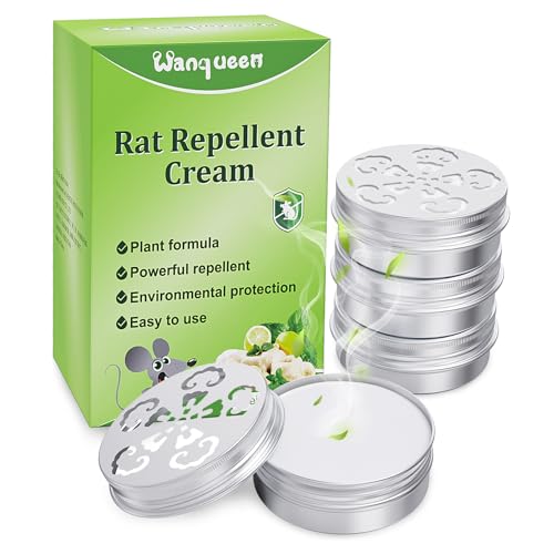 4 Pack Rodent Repellent for Car Engines, Peppermint Oil to Repel Mice and Rats, Mouse Repellent Keep Rodents Out of Car Rat Repellent for House Mice Repellent Outdoor
