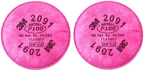 3M Particulate Filter 2091, P100, Pink