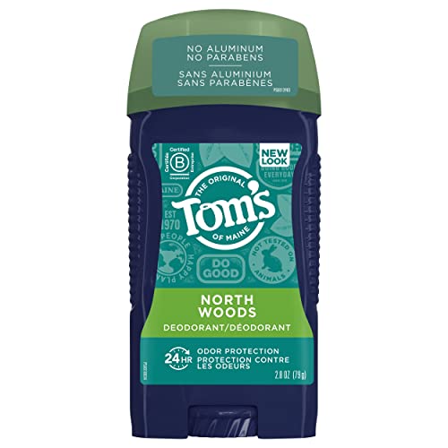 Tom's of Maine Long-Lasting Aluminum-Free Natural Deodorant for Men, North Woods, 2.8 oz. (Packaging May Vary)