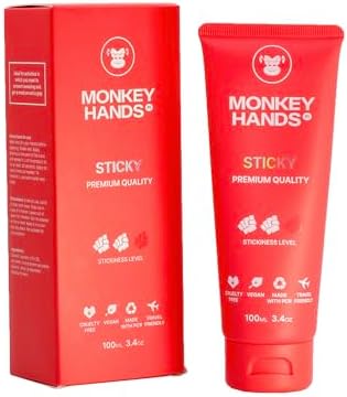 MonkeyHands Gel Grip Pole Dance, Calisthenics, Rings, Parkour, Gymnastics, Padel, Tennis and More - High Performance - Skin Friendly, Vegan