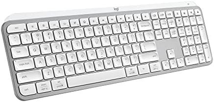 Logitech MX Keys S Wireless Keyboard, Pale Grey (Renewed)