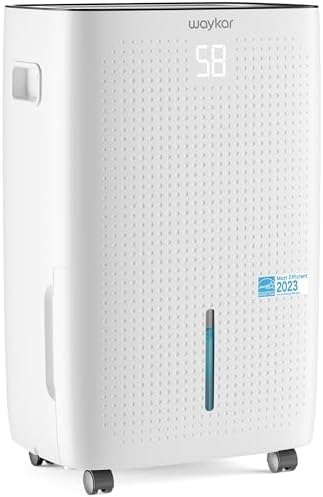 Waykar 150 Pints 7,000 Sq. Ft Energy Star Dehumidifier with Pump for Commercial and Industrial Large Room, Basement, Home, Storage, Warehouse with Drain Hose and Water Tank
