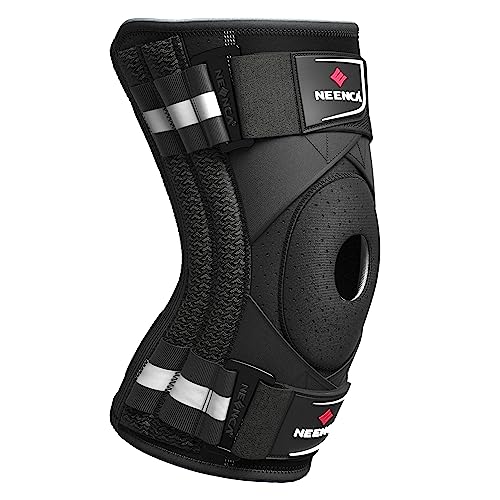 NEENCA Professional Knee Brace for Knee Pain, Adjustable Knee Support with Patented X-Strap Fixing System, Support and Stability for Joint Pain Relief, Arthritis, Meniscus Tear,ACL,PCL, Runner, Sports