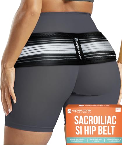 Sacroiliac Hip Belt for Women and Men That Alleviates Sciatic, Pelvic, Lower Back, Leg and Sacral Nerve Pain Caused by Si Joint Dysfunction| Trochanter Brace (XL-XXL)
