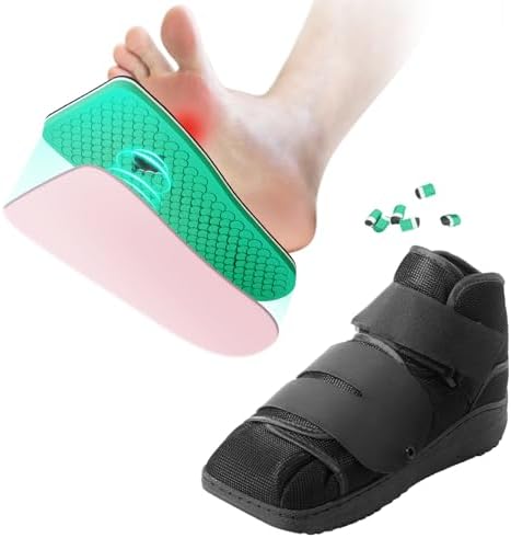 Closed Post Op Shoe, Post Op Shoes, Fracture Medical Walking Shoes for Male and Female-Post Surgery or Operation Foot Support, Broken Foot or Toe, with PegAssist Insole (M, 1 PC)