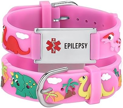 LinnaLove Medical Alert Bracelets Cartoon Emergency ID bracelets with Engraved