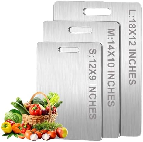 Yamato Titanium Cutting Board, 2025 NEW Yamato Cutting Board, 100% Pure Titanium Cutting Boards for Kitchen, Double-Sided Food Grade Chopping Board (Small)