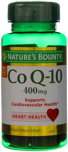 Nature's Bounty Cardio Q10, Co Q-10 400 mg Softgels 39 ea (Pack of 2)