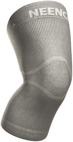 NEENCA Ultra-thin Knee Sleeve for Knee Pain, Lightest Knee Compression Sleeve with Graphene Ions Infused Fabric for Pain Relief, Swelling, Arthritis, Poor Circulation, Running, Sport- FSA/HSA Approved