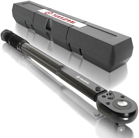3/8 inch Drive Click Torque Wrench 10-80 ft.lbs/13.6-108.5 N.m High Accuracy for Car & Motorcycle, Spark Plug, Oil change, Intake manifold