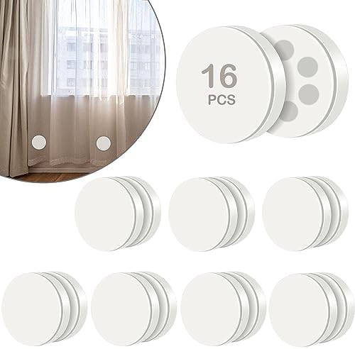 16 Packs Magnetic Shower Curtain Weights,Shower Curtain Weights Magnets,Rubber Covered Heavy Duty Weights, Prevent Curtain Liner from Blowing Around, Work for Drapery, Flag, Tablecloth (8 Pairs)