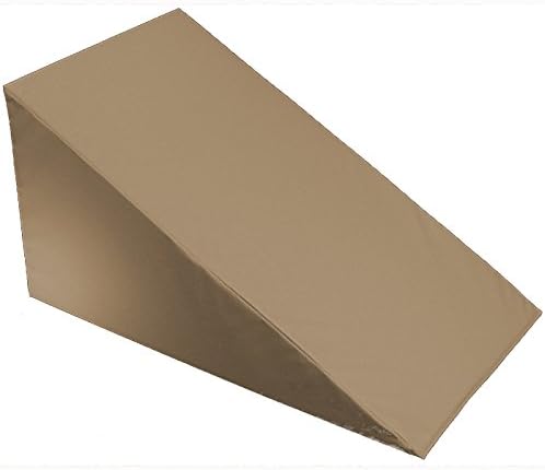 MoonRest 7”, 10”, 12”- inch Foam Bed Wedge Zippered Cover/Pillow Replacement Cover (24" X 24" X 10", Dune)