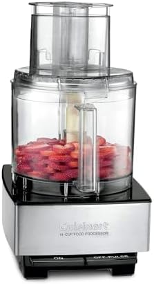 Cuisinart Food Processor, 14-Cup Vegetable Food Chopper for Mincing, Dicing, Shredding, Puree & Kneading Dough, 720-Watt Motor, Stainless Steel, DFP-14BCNY