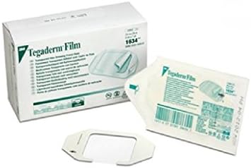 3m Healthcare tegaderm Transparent Adhesive Film Dressing Frame Style 2-3/8" x 2-3/4", Water-Proof, Sterile (Box of 100 Each)