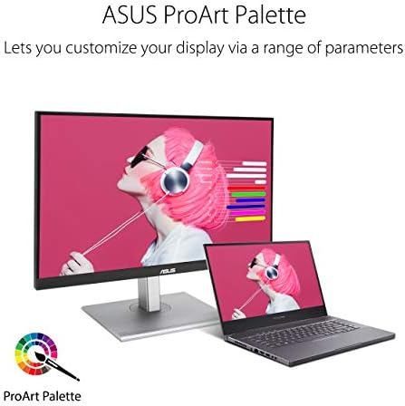 ASUS ProArt Display 27" Monitor - WQHD (2560 x 1440), IPS, 100% sRGB, 100% Rec. 709, ΔE < 2, Calman Verified, USB Hub, USB-C, Daisy-chaining, HDMI, Compatible With Laptop & Mac Monitor - PA278CV