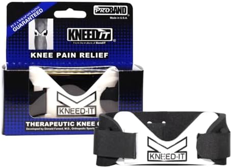 PROBAND - KneedIT - Compression Band for Knee Pain Relief - Helps Relieve Pain & Swelling - For Arthritis, Tendinitis, Osteoarthritis, Runner’s Knee, Jumper's Knee & More - Latex-Free