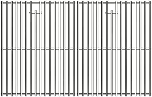 Grill Grates for Nexgrill Replacement Parts 4 Burner 720-0830H 720-0830X 720-0888S 720-0783W, 304 Stainless Steel 17 Inch Cooking Grates for Homedepot Nexgrill 5 Burner 720-0888N 720-0888 Gas Grill