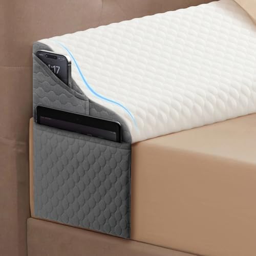 King Size Wedge Pillow Headboard for Bed Gap Filler, Bed Wedge Pillow for Headboard Gap (0-8") Ergonomic Mattress Wedges Gap Filler for Stop Pillows, Phones & Items Falling Down(76"X10"X6")