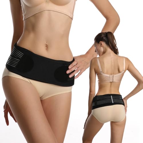 SUNFATT Back Support Belt for Women,Sacroiliac SI Joint Hip Belt,45" Belts Suit for 28-43" Hip,Relieve Lower Back,Sacroiliac,Pelvis and Sciatica Pain Relief Caused by Si Joint Dysfunction.