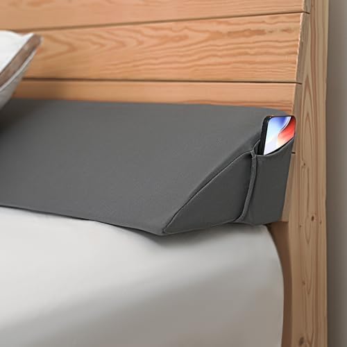 Bed Wedge Pillow(60"x10"x6") Queen Size Plus/Bed Gap Filler for Headboard/Foam Headboard Bolster Pillow/Wall Pillow/Close The Gap(0-8") Between Your Headboard and Mattress/Wall