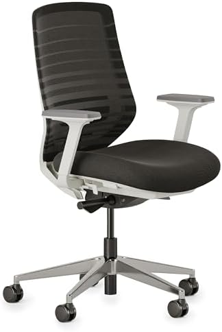Branch Ergonomic Chair - A Versatile Desk Chair with Adjustable Lumbar Support, Breathable Mesh Backrest, and Smooth Wheels - Experience Optimal Comfort and Support - Black