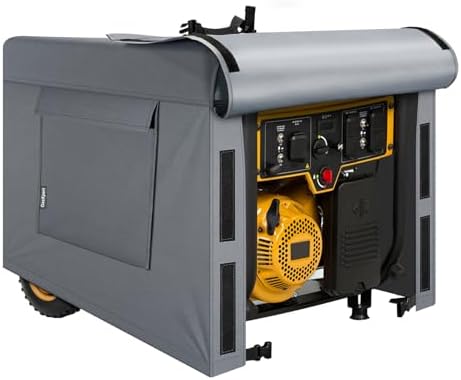 Generator Covers Heavy Duty Waterproof, 38”Lx28”Wx30”H Portable Generator Cover, Snow/UV/Wind Proof Generator Cover for Portable Generators 5500-15000 Watt, fit for Most Generators