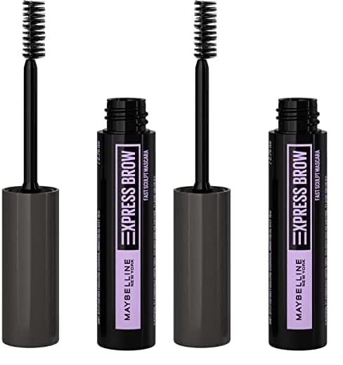 Maybelline Brow Fast Sculpt, Shapes Eyebrows, Eyebrow Mascara Makeup, Deep Brown, 0.09 Fl. Oz. (Pack of 2)