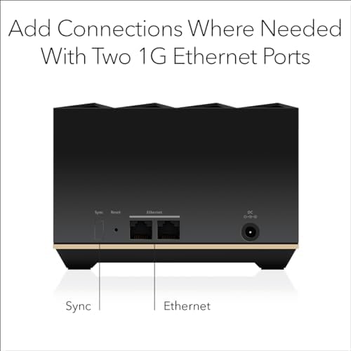 NETGEAR Nighthawk Tri-Band Whole Home Mesh WiFi 6E Add-on Satellite (MS90) – Works with Your Nighthawk MK93S System - Adds Up to 2,500 sq. ft. Coverage - AXE5700 (Up to 5.7Gbps)