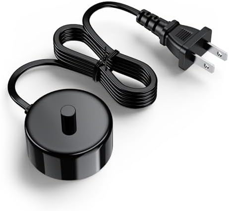 Electric Toothbrush Charger Base Compatible with AquaSonic Black/Vibe Series Tooth Brushes Replacement Waterproof Battery Charging Stand Power Adapter - Black