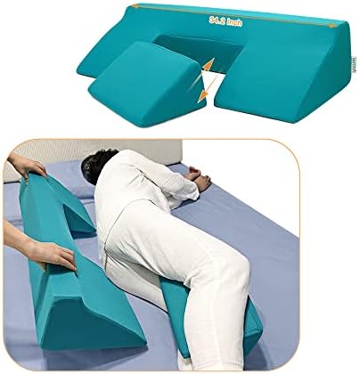 Bedsore Turning Wedge Pillow Side Sleeping Body Positioning Anti Bed Sores Treatment Bedridden Elderly Patient Foam Cushion Prevent Pressure Ulcer Incline Wedge Medical Nursing Care After Surgery
