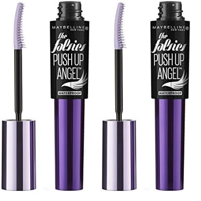 Maybelline New York The Falsies Push Up Angel Waterproof Mascara, Very Black, 0.32 fl. oz. (Pack of 2)