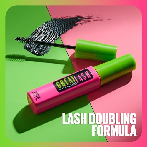 Maybelline Great Lash Clear Mascara, Conditioning Formula for Lashes and Eyebrows for a Natural Eye Makeup Look, 2 Count