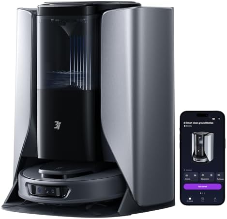 3i S10 Ultra Robot Vacuum and Mop with WaterRecycle System, 13000Pa Suction, Self-Cleaning Extendable Roller Mop, Auto Mop Washing & Drying, Self-Emptying & Refilling, Ai Obstacle Avoidance